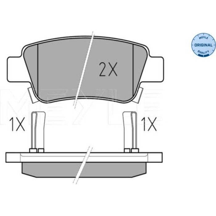 MEYLE Bremsbelagsatz Honda Cr-V 2.0/2.2Ctdi 06- Mit Sensor 025 246 3516/W MEYLE Bremsbelagsatz Honda Cr-V 2.0/2.2Ctdi 06- Mit Sensor 025 246 3516/W