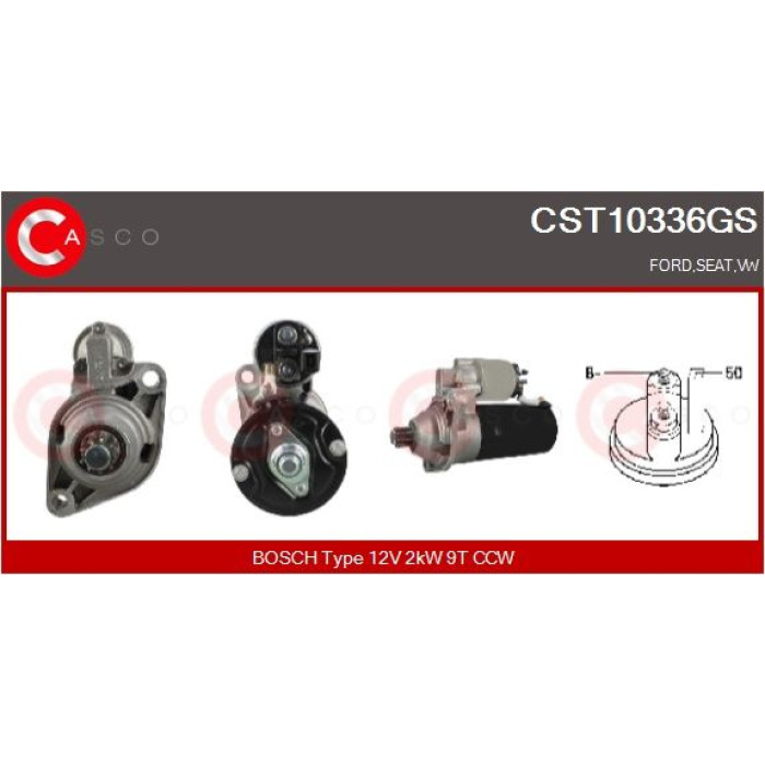 CASCO Anlasser CST10336GS CASCO Anlasser CST10336GS