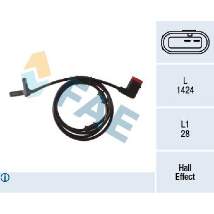 78291 FAE Sensor, Raddrehzahl 78291 78291 FAE Sensor, Raddrehzahl 78291