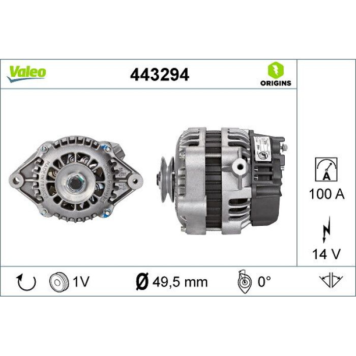 Valeo Lichtmaschine 443294 Valeo Lichtmaschine 443294