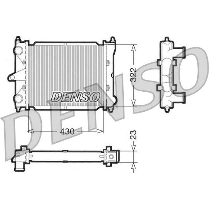 Denso Motorkühler DRM32033 Denso Motorkühler DRM32033