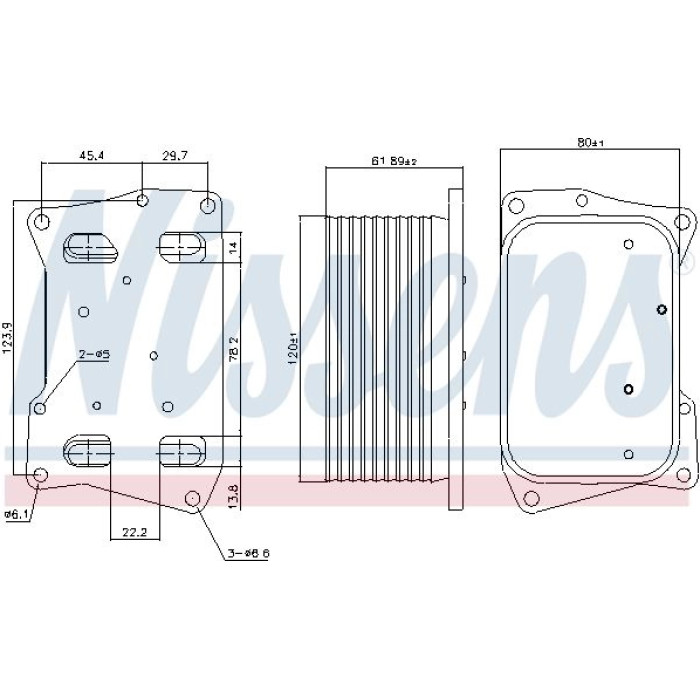 Nissens Ölkühler PKW 91274 Nissens Ölkühler PKW 91274