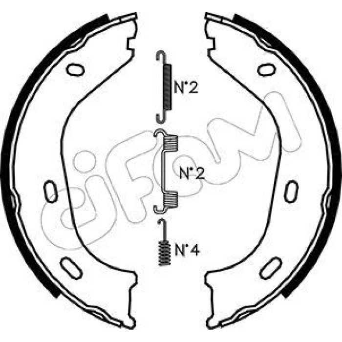 CIFAM Bremsbackensatz, Feststellbremse 153-232K CIFAM Bremsbackensatz, Feststellbremse 153-232K