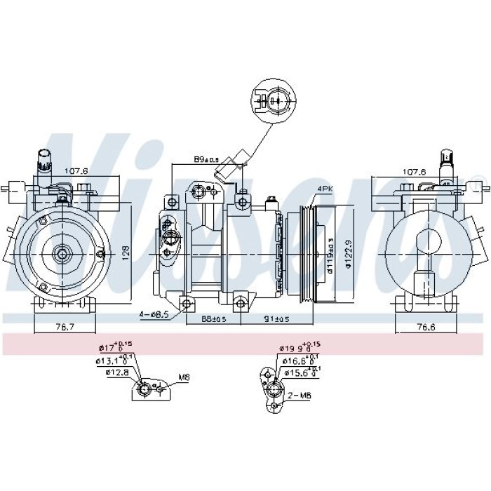 Nissens Klimakompressor PKW 89279 Nissens Klimakompressor PKW 89279