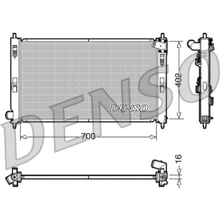 Denso Motorkühler DRM45023 Denso Motorkühler DRM45023