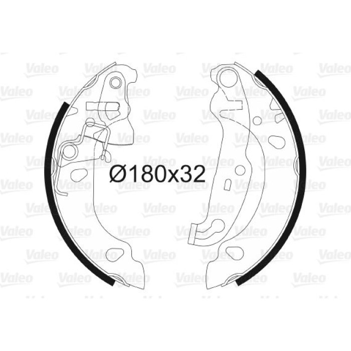 Valeo Bremsbacken 562771 Valeo Bremsbacken 562771