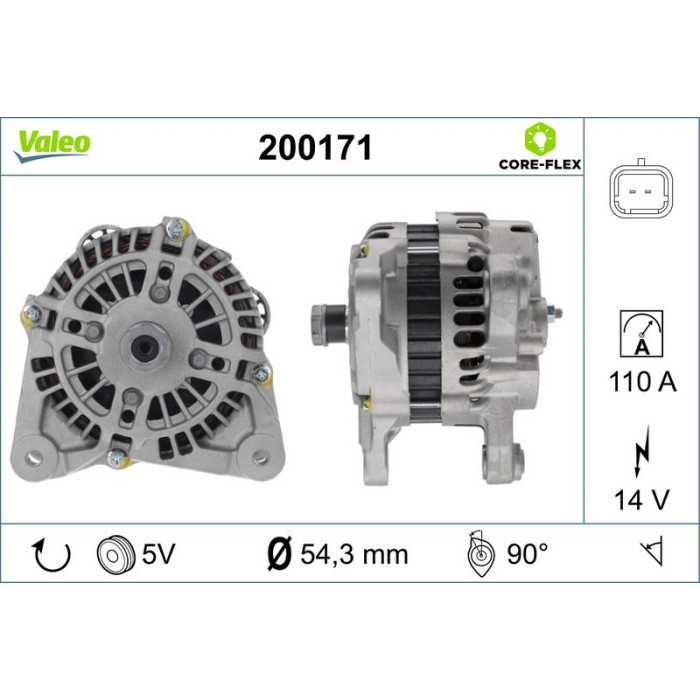 Valeo Lichtmaschine 200171 Valeo Lichtmaschine 200171