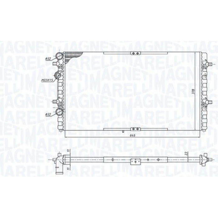 Magneti Marelli Motorkühler 350213191400