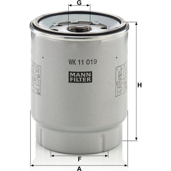 WK 11 019 z MANN-FILTER Kraftstofffilter LKW WK 11 019 z WK 11 019 z MANN-FILTER Kraftstofffilter LKW WK 11 019 z