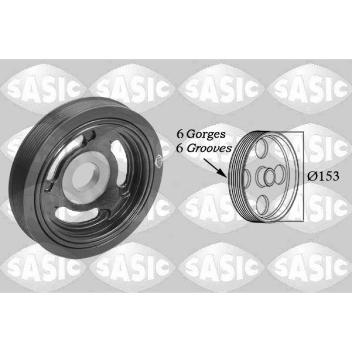 SASIC Riemenscheibe, Kurbelwelle 2150004 SASIC Riemenscheibe, Kurbelwelle 2150004