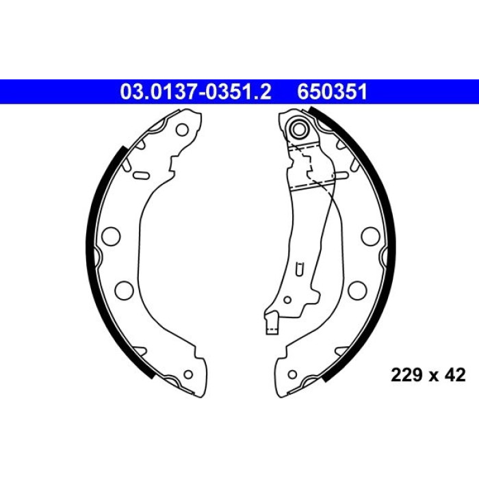 03.0137-0351.2 ATE Bremsbackensatz 03.0137-0351.2