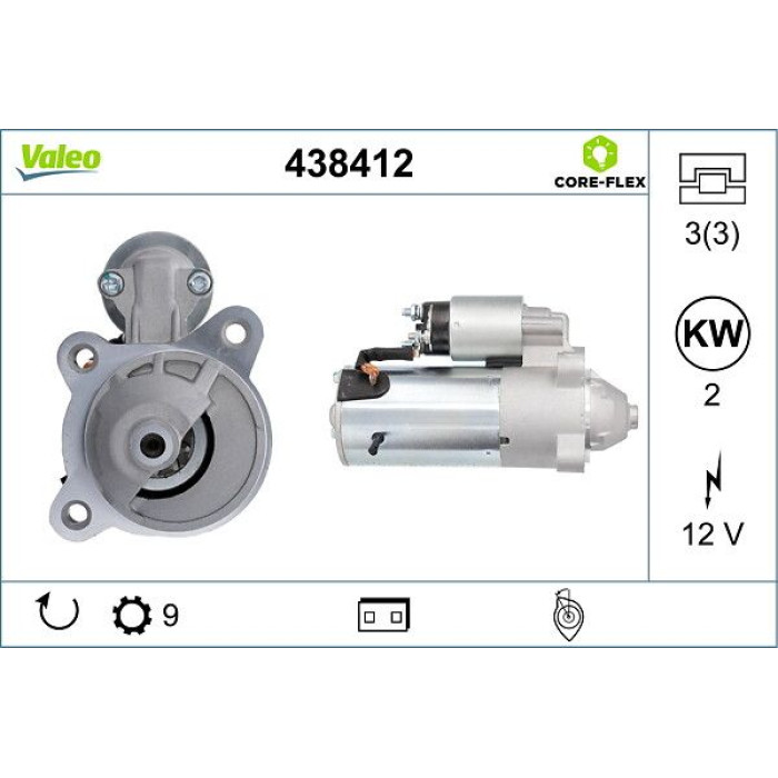 Valeo Anlasser 438412