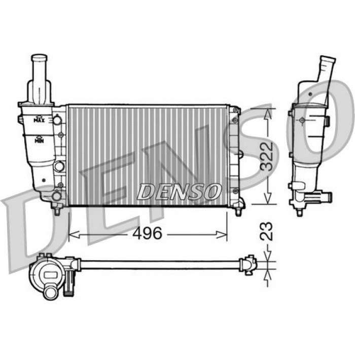 Denso Motorkühler DRM13003 Denso Motorkühler DRM13003