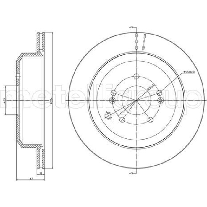 Cifam Bremsscheibe 800-1702C