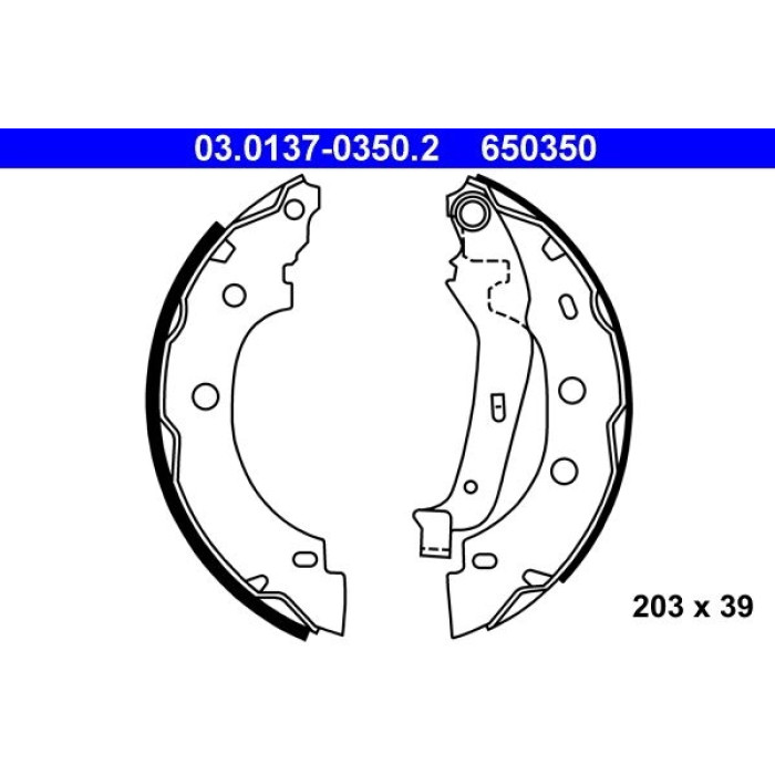 03.0137-0350.2 ATE Bremsbackensatz 03.0137-0350.2