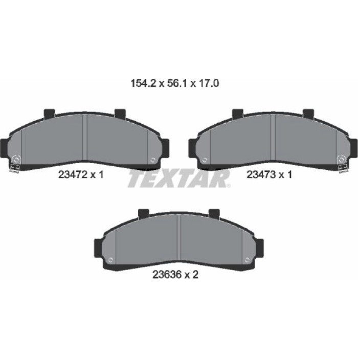 Textar Bremsbelagsatz 2347201