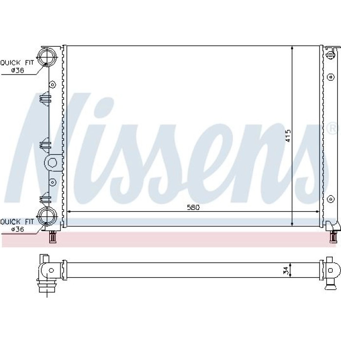 Nissens Wasserkühler PKW 60052 Nissens Wasserkühler PKW 60052