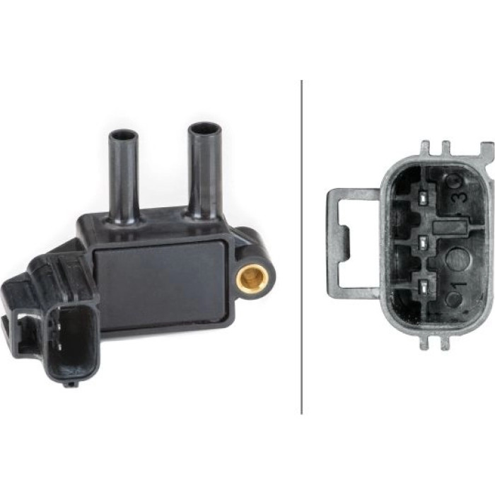 HELLA Sensor, Abgasdruck 6PP 009 409-341 HELLA Sensor, Abgasdruck 6PP 009 409-341