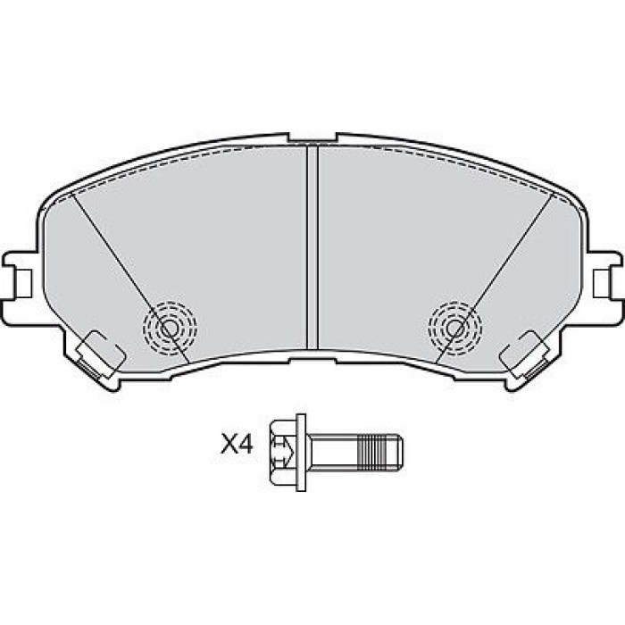 Valeo Bremsbelagsatz 601596 Valeo Bremsbelagsatz 601596