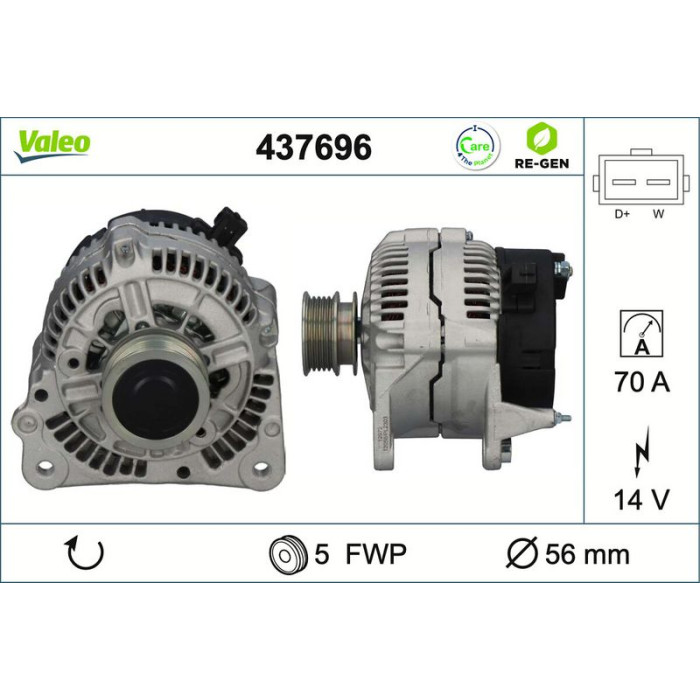 Valeo Lichtmaschine 437696 Valeo Lichtmaschine 437696