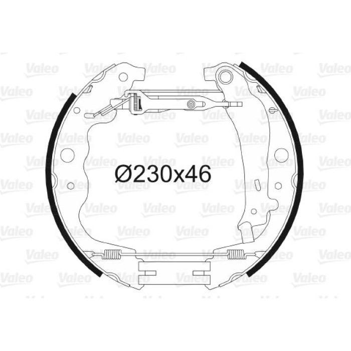 Valeo Bremsbacken 554901 Valeo Bremsbacken 554901