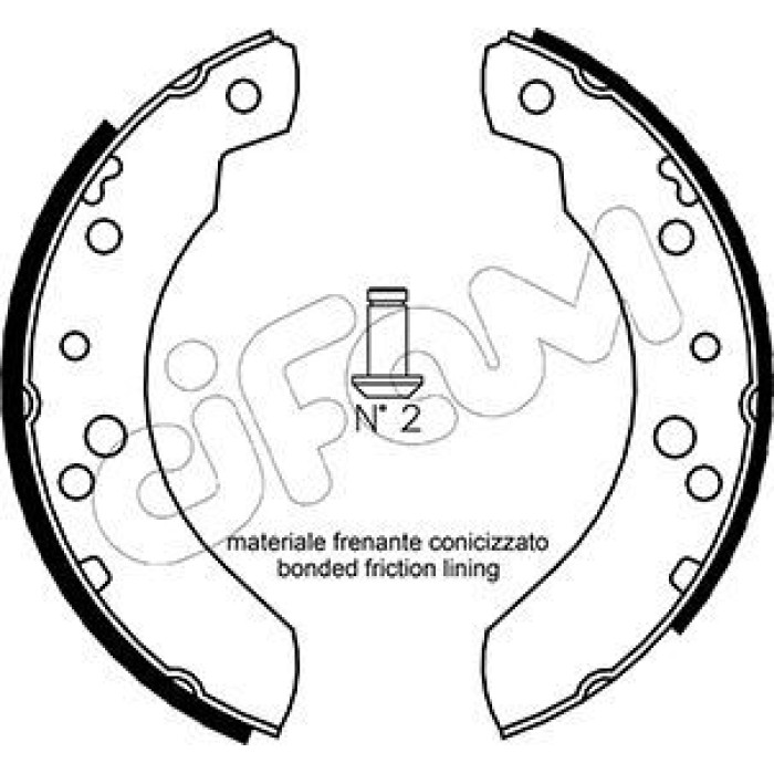 CIFAM Bremsbackensatz 153-115