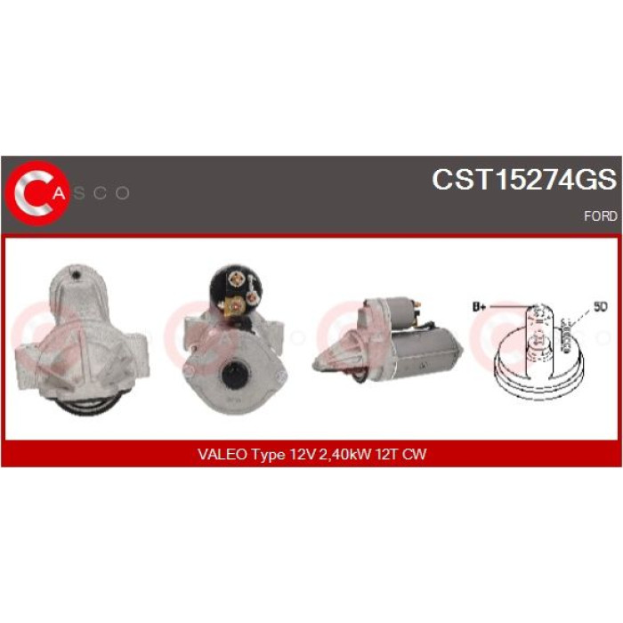 CASCO Anlasser CST15274GS CASCO Anlasser CST15274GS