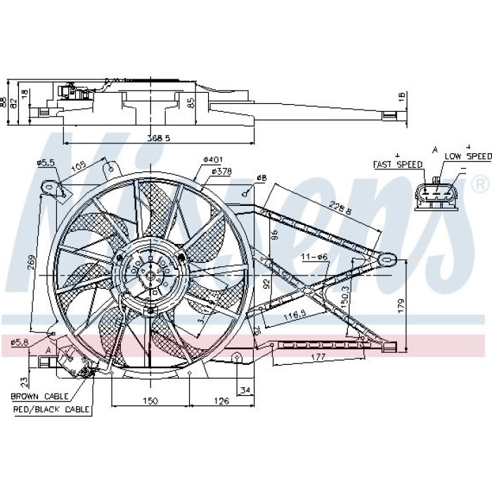 Nissens Kühlerlüfter PKW 85185 Nissens Kühlerlüfter PKW 85185