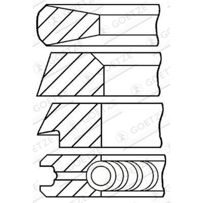 GOETZE ENGINE Kolbenring 08-178800-00 GOETZE ENGINE Kolbenring 08-178800-00