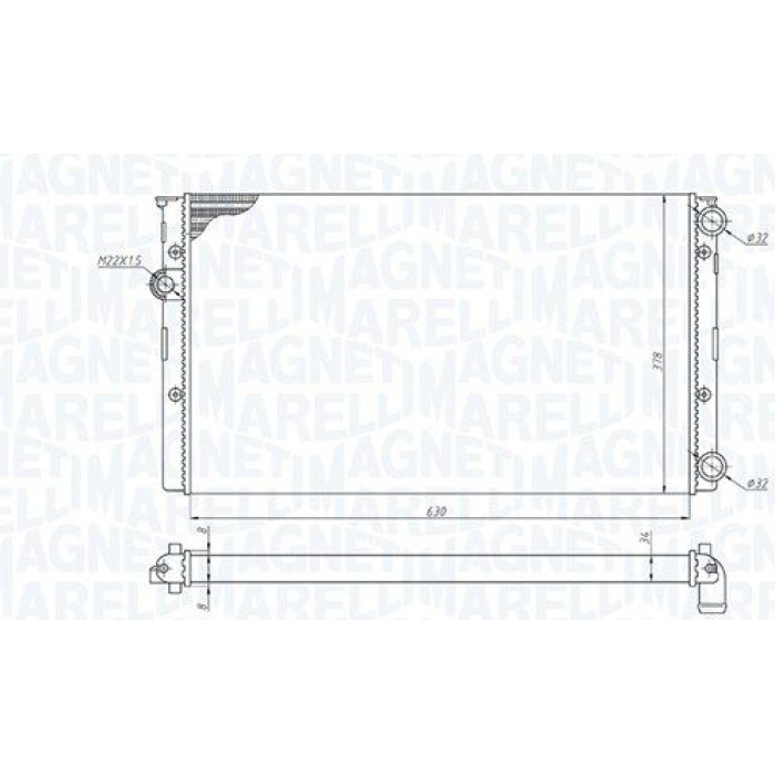 Magneti Marelli Motorkühler 350213191100 Magneti Marelli Motorkühler 350213191100
