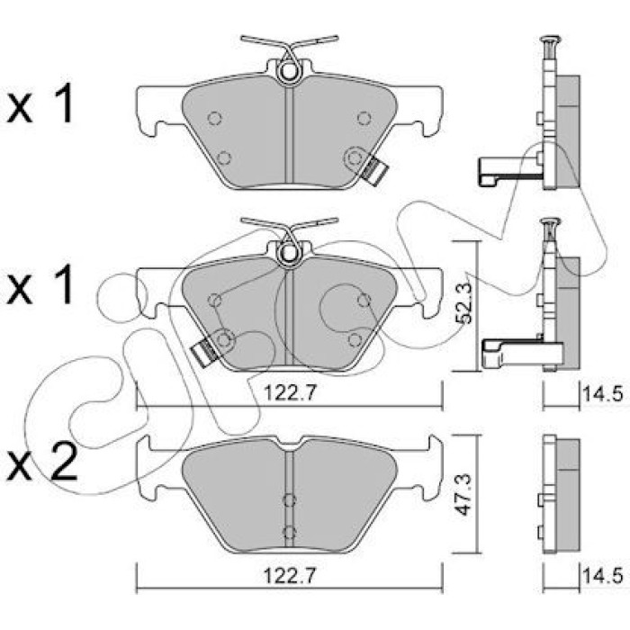 CIFAM Bremsbelagsatz, Scheibenbremse 822-1087-0 CIFAM Bremsbelagsatz, Scheibenbremse 822-1087-0