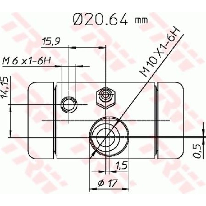 TRW Radbremszylinder BWF290 TRW Radbremszylinder BWF290