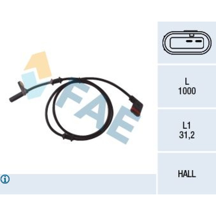 78037 FAE Sensor, Raddrehzahl 78037