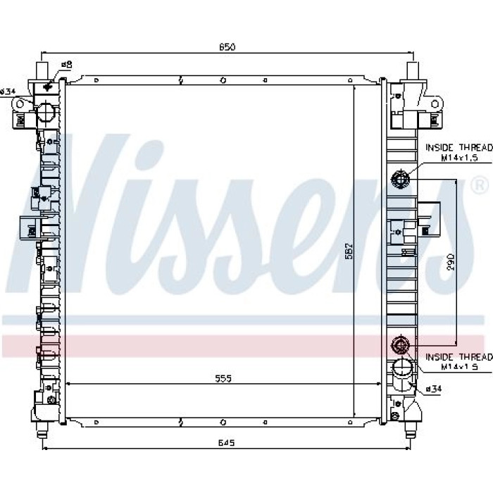Nissens Wasserkühler PKW 64326 Nissens Wasserkühler PKW 64326