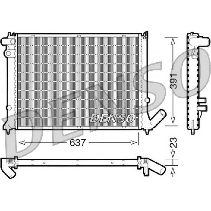 Denso Motorkühler DRM21050 Denso Motorkühler DRM21050