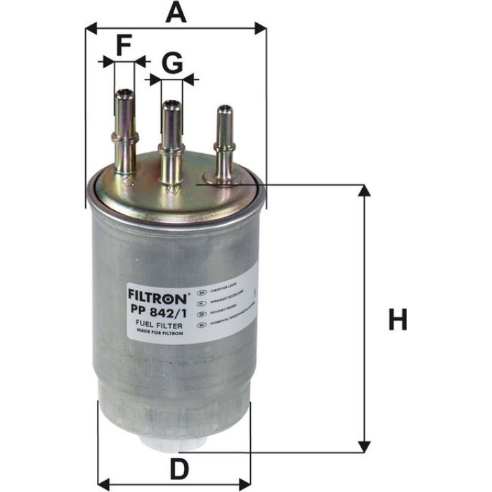 Filtron Kraftstofffilter PP 842/1 Filtron Kraftstofffilter PP 842/1