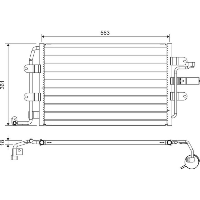 Valeo Klimakondensator 817427 Valeo Klimakondensator 817427