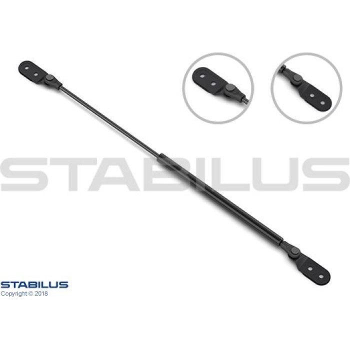 768389 Stabilus Gasdruckfeder (Gasfeder), Heckklappendämpfer, 460 N, 611 mm - 768389