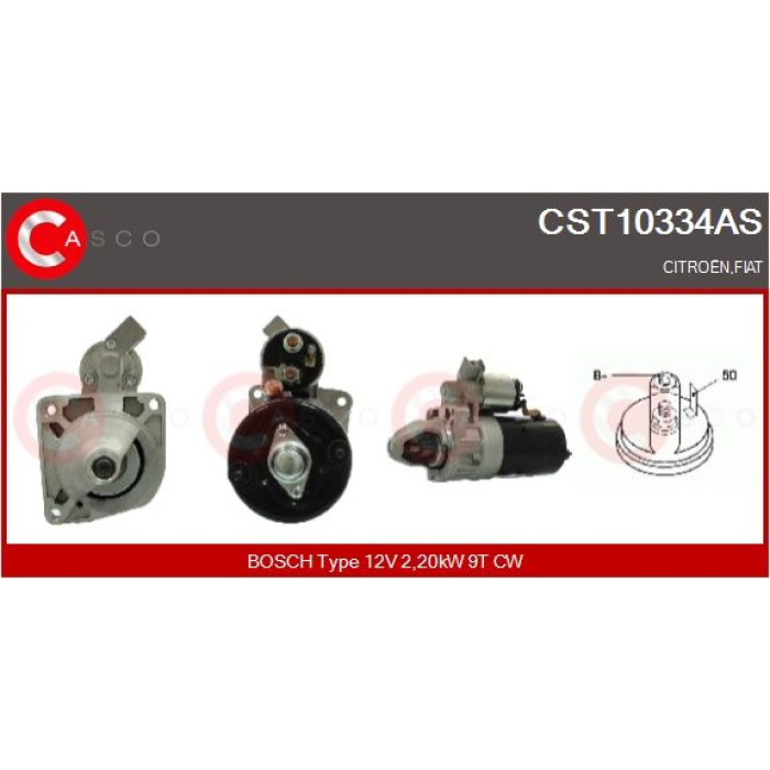 CASCO Anlasser CST10334AS CASCO Anlasser CST10334AS
