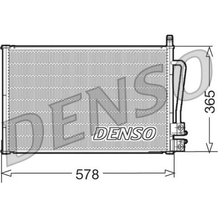 Denso Klimakondensator DCN10008 Denso Klimakondensator DCN10008