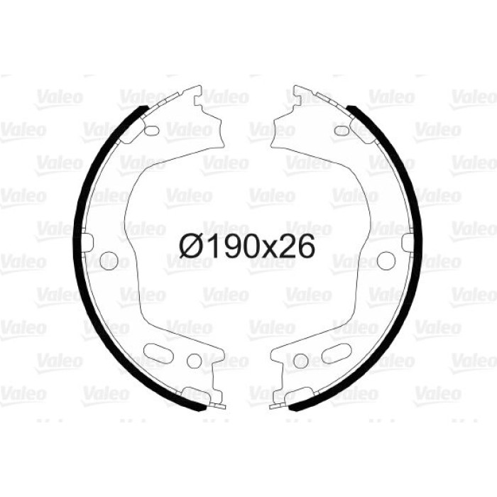 Valeo Bremsbacken 564166 Valeo Bremsbacken 564166