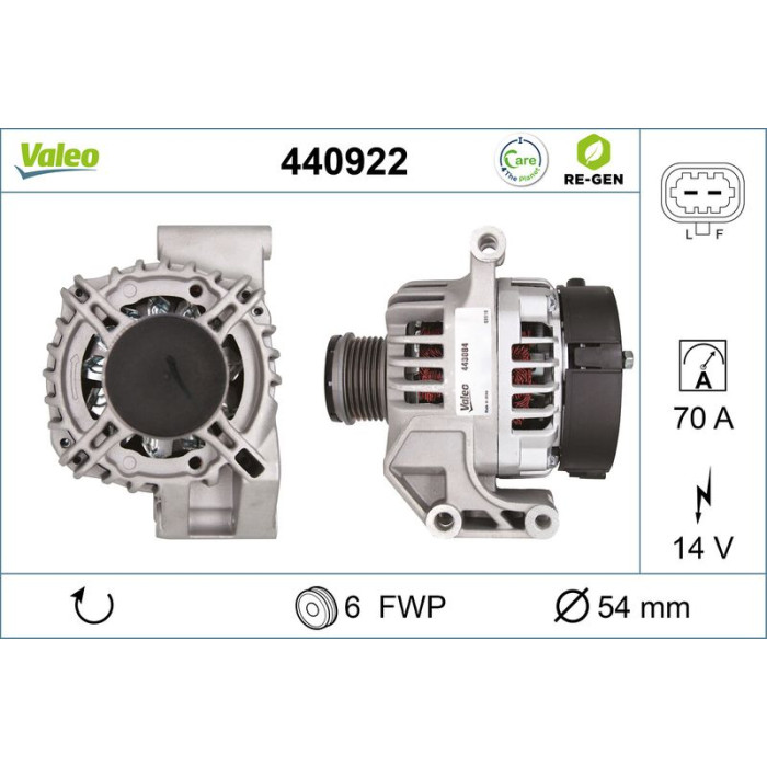 Valeo Lichtmaschine 440922 Valeo Lichtmaschine 440922