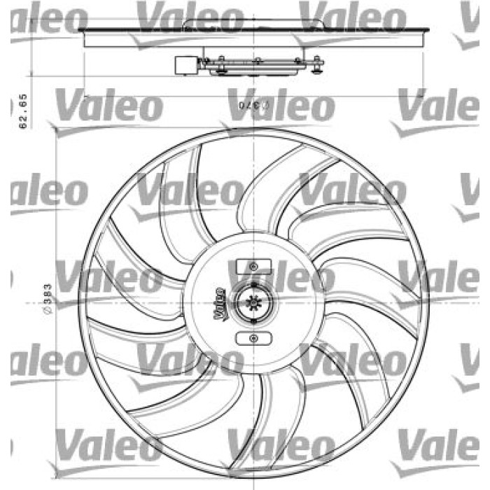Valeo Kühlerlüfter 696350