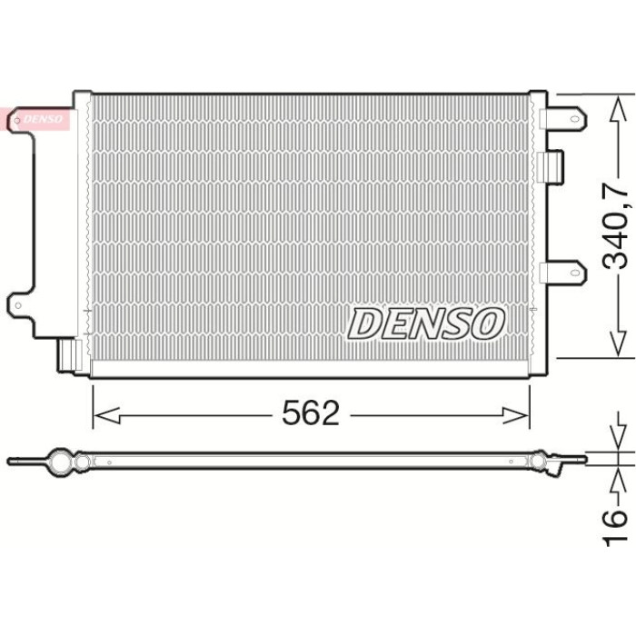 Denso Klimakondensator DCN12003