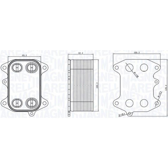 Magneti Marelli Ölkühler RO0033 - Motoröl Magneti Marelli Ölkühler RO0033 - Motoröl