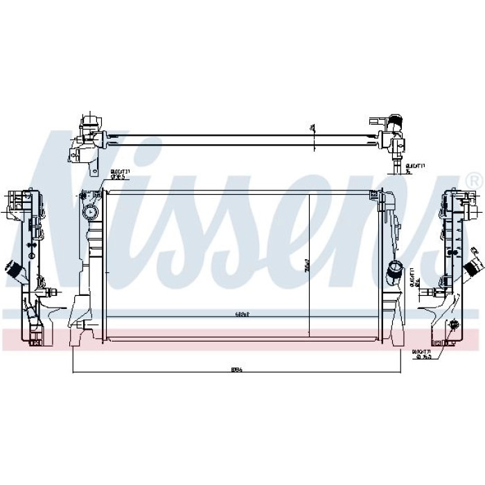 Nissens Wasserkühler PKW 60863 Nissens Wasserkühler PKW 60863