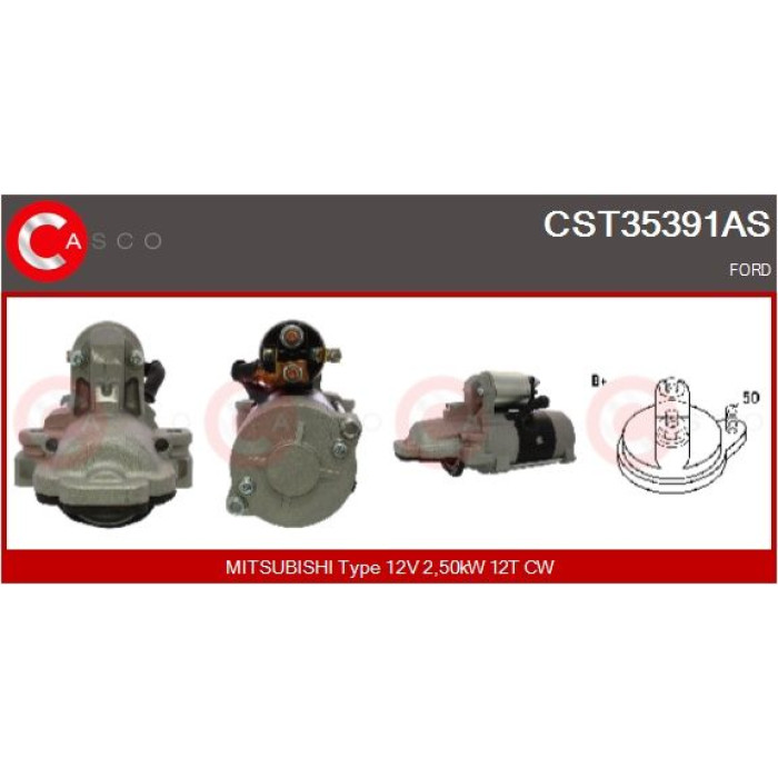 CASCO Anlasser CST35391AS CASCO Anlasser CST35391AS