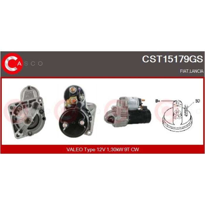 CASCO Anlasser CST15179GS CASCO Anlasser CST15179GS