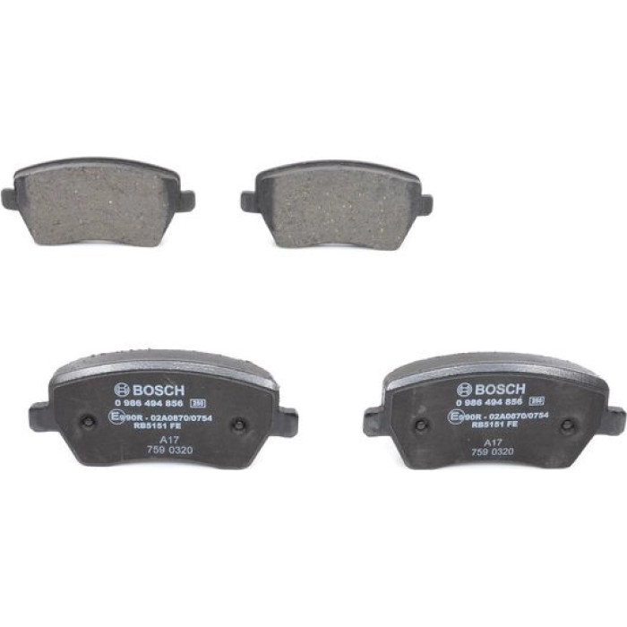 Bosch Bremsbelagsatz 0 986 494 856 Bosch Bremsbelagsatz 0 986 494 856