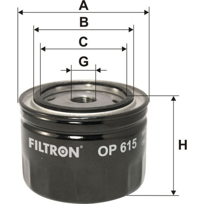 OP 615 Filtron Ölfilter OP 615 OP 615 Filtron Ölfilter OP 615